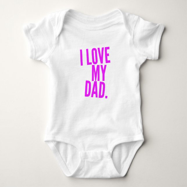 Daddy - Baby Jersey Bodysuit Baby Strampler (Vorderseite)
