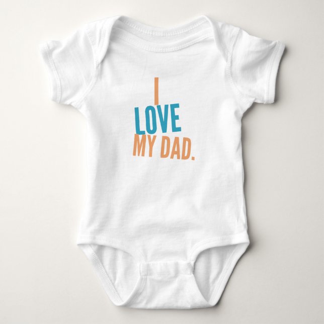 Daddy - Baby Jersey Bodysuit Strampler (Vorderseite)