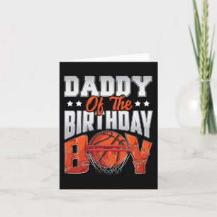 Daddy Basketball Geburtstag Boy Family Baller b-Ta Karte