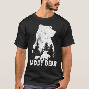 Daddy Bear 2 Cubs Daddy Bear Twin Vater 2 Kid T-Shirt