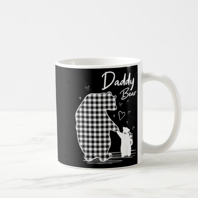 Daddy Bear Christmas Pajama G Buffalo Plaid  Kaffeetasse (Rechts)
