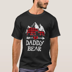 Daddy Bear Christmas Pajama Red Kariert Buffalo Fa T-Shirt