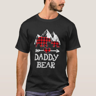 Daddy Bear Christmas Pajama Red Kariert Buffalo Fa T-Shirt