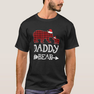 Daddy Bear Christmas Pajama Red Kariert Buffalo Fa T-Shirt