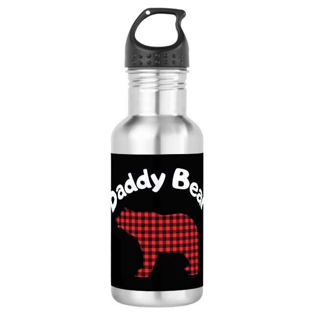 DADDY BEAR EDELSTAHLFLASCHE (Vorderseite)