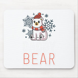 Daddy Bear Family Christmas S Polar Bear Holiday X Mousepad