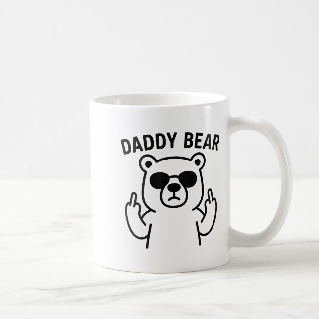 Daddy Bear Funny Gift For Men Boys  Kaffeetasse (Rechts)