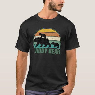 Daddy Bear mit zwei Cubs Retro Daddy Bär Twin Fett T-Shirt