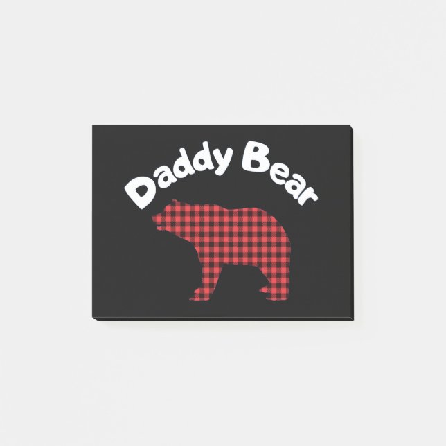 DADDY BEAR POST-IT KLEBEZETTEL (Vorderseite)