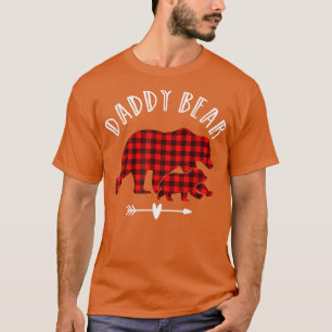 Daddy Bear Red Kariert Shirt Red Kariert Bär Famil