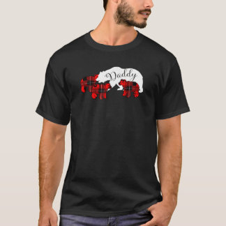 Daddy Bear Three Cub Shirt Roter Karierter Vater V