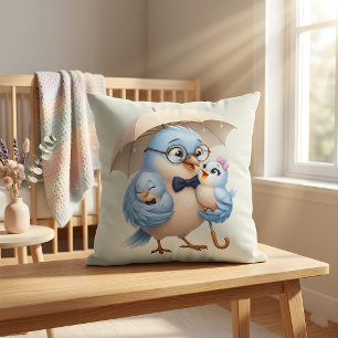 Daddy Bird Deko-Kissen Familienliebe-Design Kissen