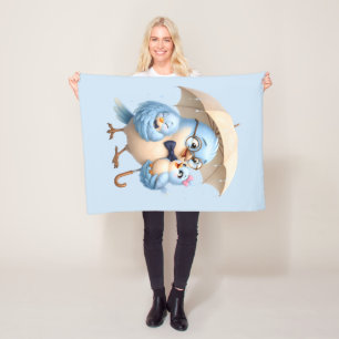 Daddy Bird Familien-Fleece-Decke Kuschelgeschenk Fleecedecke