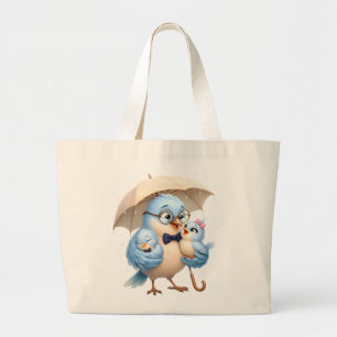 Daddy Bird Grand Sac Famille Artwork