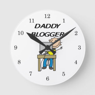 Daddy Blogger Runde Wanduhr