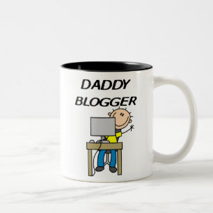 Daddy Blogger Zweifarbige Tasse