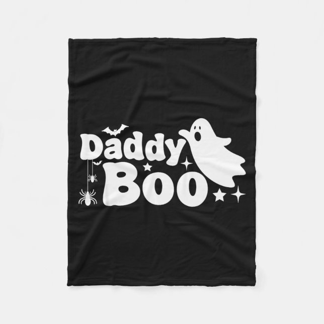 Daddy Boo Funny Ghost Halloween Family Matching  Fleecedecke (Vorderseite)