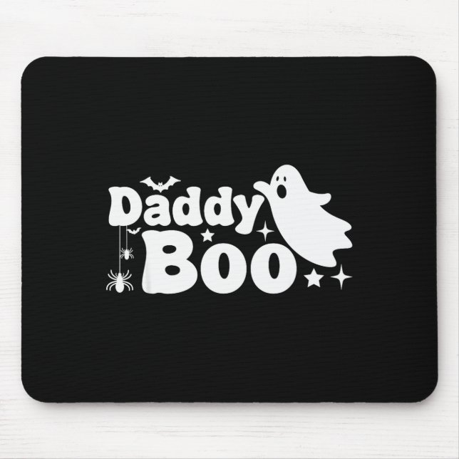 Daddy Boo Funny Ghost Halloween Family Matching  Mousepad (Vorne)
