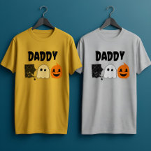 Daddy Boo Orange Black Halloween Familie Matching