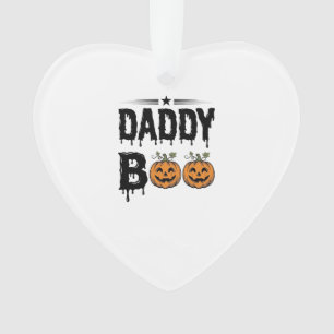 Daddy Boo Vintage Halloween-Kürbis-Shirt-Design_1 Ornament