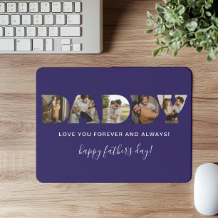 DADDY Brief Foto Collage Vatertag  Mousepad