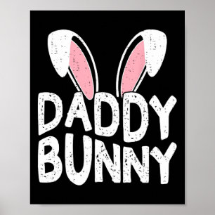 Daddy Bunny Oars Osterfamilie Matching Vater Vater Poster