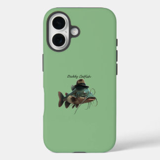 Daddy Catfish Dark Sea Green iPhone 16 Tough Case