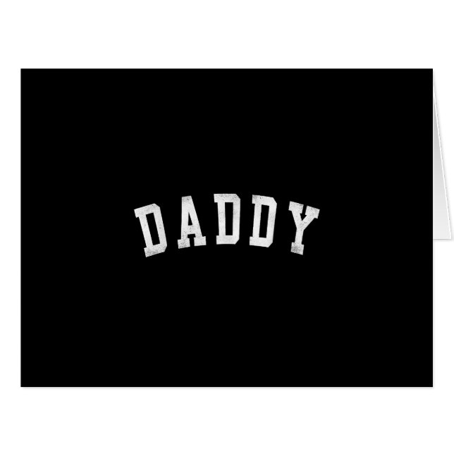 Daddy - Classic Bold Schriftart Papa (Vorderseite (Horizontal))