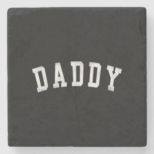 Daddy - Classic Bold Schriftart Papa Steinuntersetzer