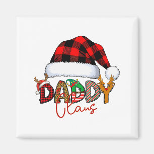 Daddy Claus Buffalo Kariert Roter Weihnachtsmann H Magnet