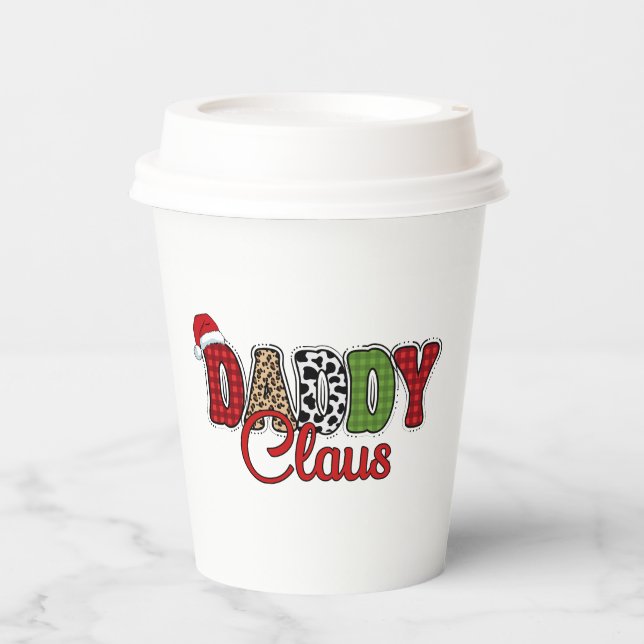 Daddy Claus Karo-Design  Pappbecher (Vorderseite)