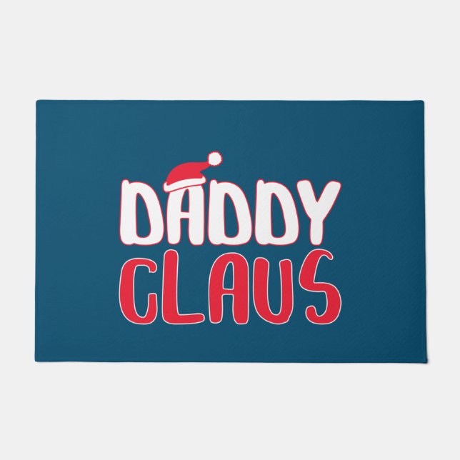 Daddy Claus Matching Weihnachtskostüme Fußmatte (Vorderseite)