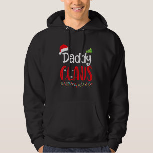 Daddy Claus passende Familien-Weihnachts-Pyjamas X Hoodie