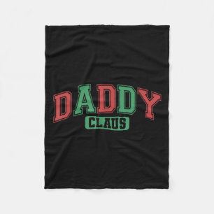 Daddy Claus Xmas Weihnachtsmannmütze Matching Fami Fleecedecke