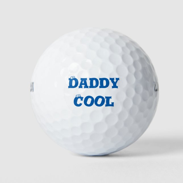 Daddy Cool Blue Father's Day gibt Sportspiele Golfball (Vorderseite)