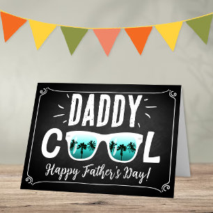Daddy Cool trendy Sonnenbrille Happy Vatertag Karte