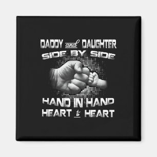 Daddy Daughter Fist Bump Matching Vater&# s Day Magnet