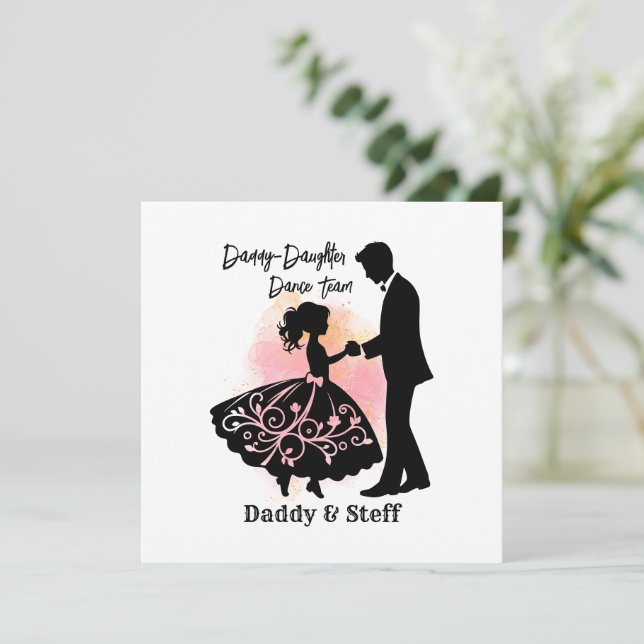 Daddy-Daughter-Tanzteam (Stehend Vorderseite)