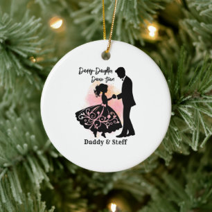 Daddy-Daughter-Tanzteam Keramik Ornament
