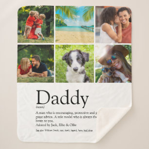 Daddy-Definition Modern 6-Foto-Collage Sherpadecke