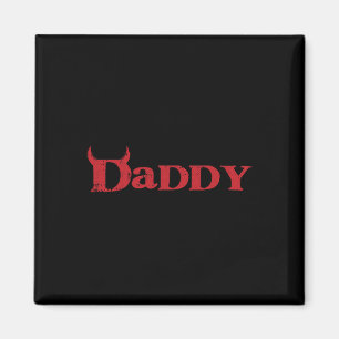 Daddy Devil Horn Lazy Halloween Kostüm Gothic Pap Magnet