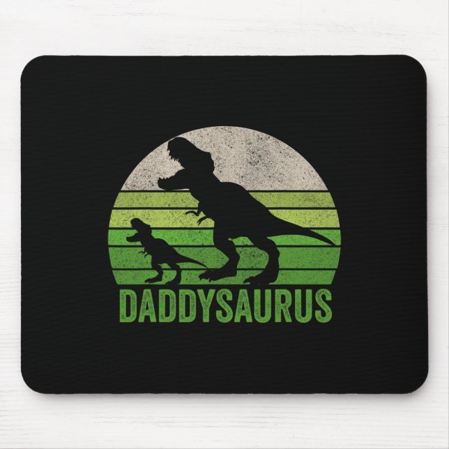Daddy Dinosaur Daddy Funny Fathers Day Gift Mousepad (Vorne)