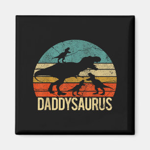 Daddy Dinosaur Daddysaurus 3 Drei Kinder Weihnacht Magnet