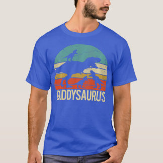 Daddy Dinosaur Daddysaurus 3 Kids xmas chris T-Shirt