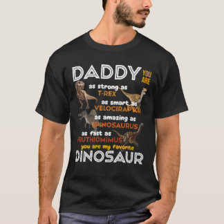 Daddy Dinosaur T Rex Vater Vatertag Geburtstag Par T-Shirt