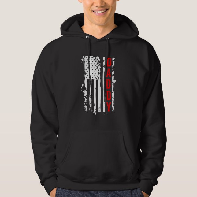 Daddy Distressed Flag Hoodie (Vorderseite)