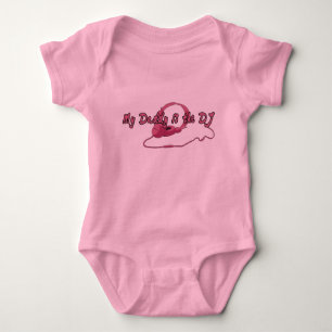 Daddy DJ for Girls Baby Strampler