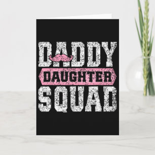 Daddy-Dochter-Mannschaft passend zum Vater Töchter Karte