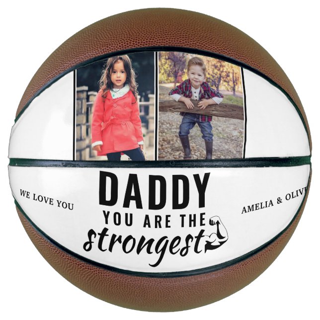 Daddy du bist das stärkste Foto des Vaters am 2. T Basketball (Vorderseite)
