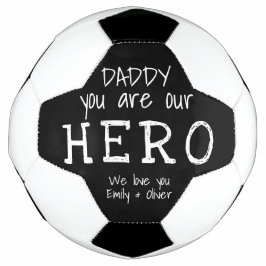 Daddy du bist unser Heldentypografie-Vatertag Fußball